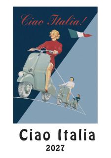 Istituto Fotocromo Italiano - 2027 Art Calendar - Medium Size 24 x 34 cm - Ciao Italia