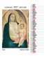 Istituto Fotocromo Italiano - 2027 Easel/Desk Calendar - Size 13.5 x 17 cm - Madonna