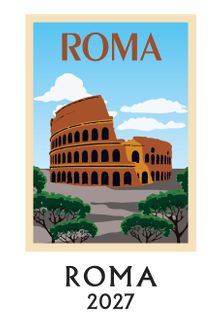 Istituto Fotocromo Italiano - 2027 Art Calendar - Medium Size 24 x 34 cm - Roma