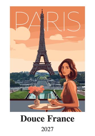 Istituto Fotocromo Italiano - 2027 Art Calendar - Medium Size 24 x 34 cm - Douce France