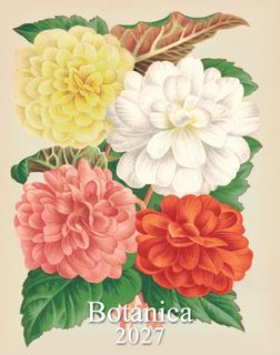 Istituto Fotocromo Italiano - 2027 Easel/Desk Calendar - Size 13.5 x 17 cm - Botanica