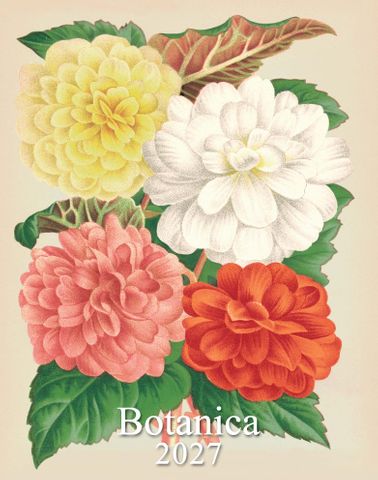 Istituto Fotocromo Italiano - 2027 Easel/Desk Calendar - Size 13.5 x 17 cm - Botanica