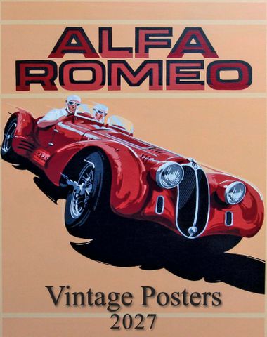 Istituto Fotocromo Italiano - 2027 Easel/Desk Calendar - Size 13.5 x 17 cm - Vintage Posters