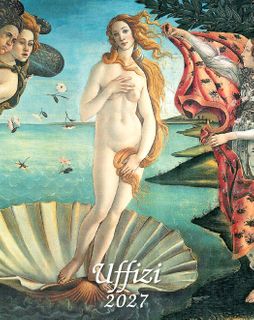 Istituto Fotocromo Italiano - 2027 Easel/Desk Calendar - Size 13.5 x 17 cm - Uffizi