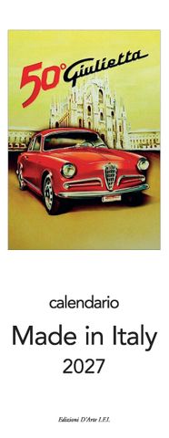 Istituto Fotocromo Italiano - 2027 Slim Calendar - Size 13.5 x 34 cm - Made in Italy
