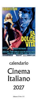 Istituto Fotocromo Italiano - 2027 Slim Calendar - Size 13.5 x 34 cm - Cinema Italiano