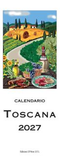 Istituto Fotocromo Italiano - 2027 Slim Calendar - Size 13.5 x 34 cm - Toscana