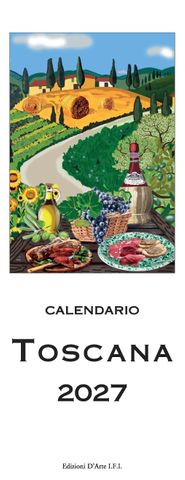 Istituto Fotocromo Italiano - 2027 Slim Calendar - Size 13.5 x 34 cm - Toscana