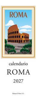 Istituto Fotocromo Italiano - 2027 Slim Calendar - Size 13.5 x 34 cm - Roma