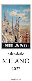 Istituto Fotocromo Italiano - 2027 Slim Calendar - Size 13.5 x 34 cm - Milano