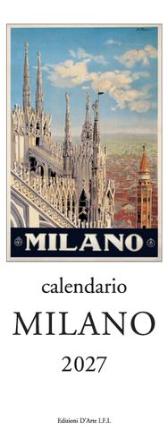 Istituto Fotocromo Italiano - 2027 Slim Calendar - Size 13.5 x 34 cm - Milano
