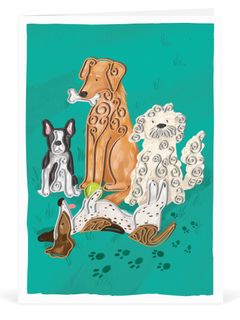 Origamo - Quilling Greeting Card - Filigrana Collection - Dogs