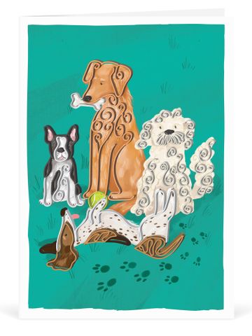 Origamo - Quilling Greeting Card - Filigrana Collection - Dogs
