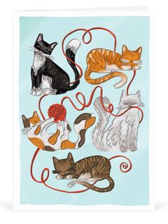 Origamo - Quilling Greeting Card - Filigrana Collection - Cats