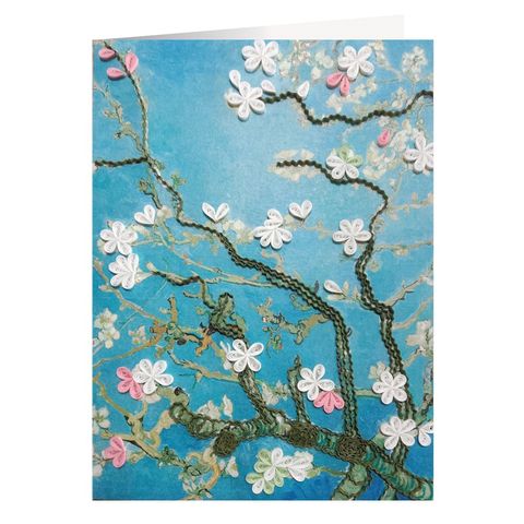 Origamo - Quilling Greeting Card - Van Gogh Collection - Almond Blossom