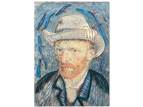 Origamo - Quilling Greeting Card - Van Gogh Collection - Self Portrait