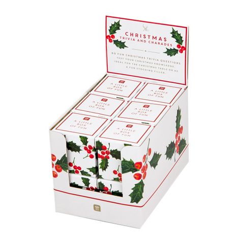 Talking Tables - Christmas Botanical Trivia/Charades Games (Ships in CDU of 12)