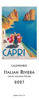 Istituto Fotocromo Italiano - 2027 Slim Calendar - Size 13.5 x 34 cm - Italian Riviera