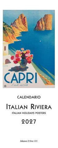Istituto Fotocromo Italiano - 2027 Slim Calendar - Size 13.5 x 34 cm - Italian Riviera