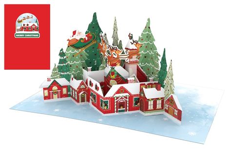 Origamo - Pop Up Christmas Card - Kirigami Collection - Christmas Village