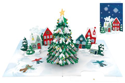 Origamo - Pop Up Christmas Card - Kirigami Collection - Snowy Village