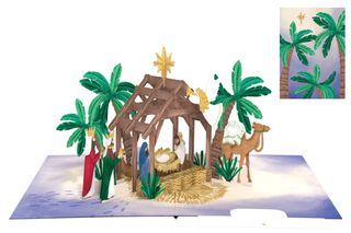Origamo - Pop Up Christmas Card - Kirigami Collection - Nativity