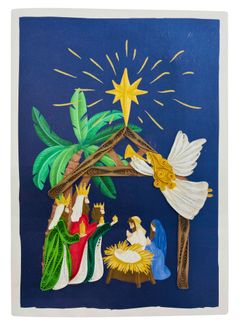 Origamo - Quilling Christmas Card - Filigrana Collection - Nativity