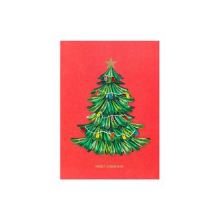 Origamo - Quilling Christmas Card - Filigrana Collection - Christmas Tree Red