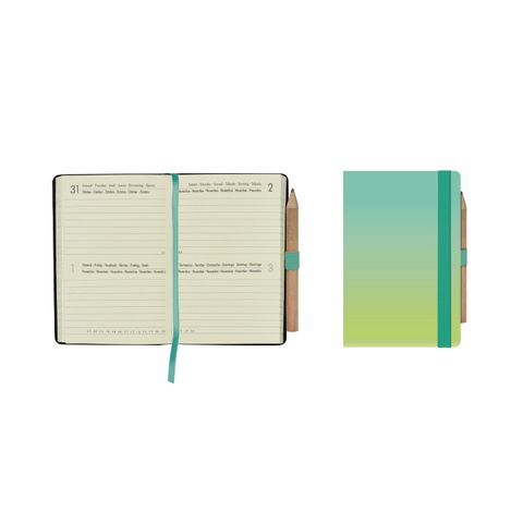 Legami - 2027 2-Day Diary - Mini - Shades of Green