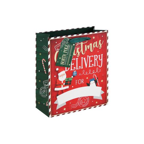 Eurowrap - Christmas Delivery Personalised - Medium Gift Bag