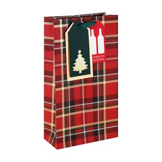 Eurowrap - Tartan - Double Bottle Bag