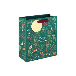 Eurowrap - Woodland Embossed - Medium Gift Bag