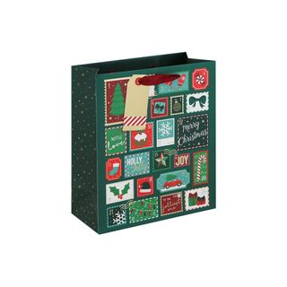 Eurowrap - Advent Stamps - Medium Gift Bag