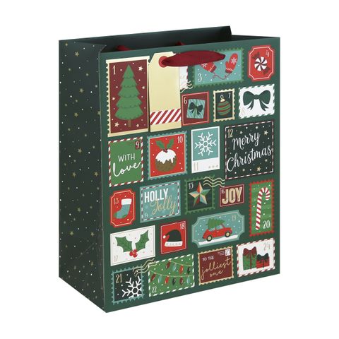 Eurowrap - Advent Stamps - Large Gift Bag