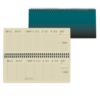 Legami - 2027 Weekly Desk Planner - Eclectic Blue