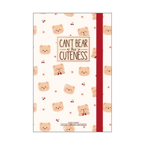 Legami - 2027 Photo Weekly Diary - Mini - Teddy Bear Cherry