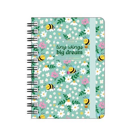 Legami - 2027 Weekly Spiral Bound Diary - Small - Bee