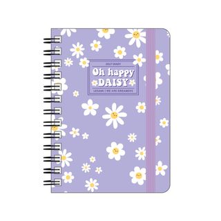 Legami - 2027 Weekly Spiral Bound Diary - Small - Daisy Lilac