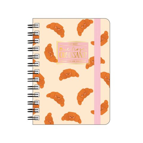 Legami - 2027 Weekly Spiral Bound Diary - Small - Croissant