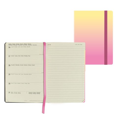 Legami - 2027 Weekly Diary with Notebook - Medium - Sunrise Lover