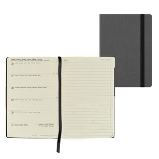 Legami - 2027 Weekly Diary with Notebook - Medium - Black Suit