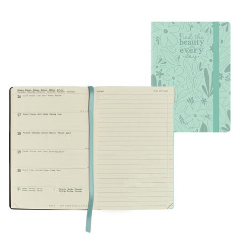 Legami - 2027 Weekly Diary with Notebook - Medium - Botanic Garden