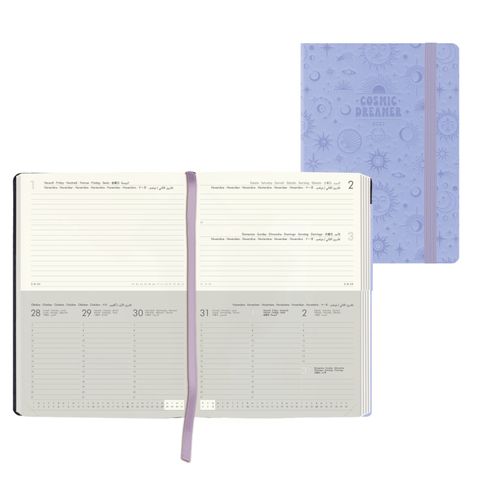 Legami - 2027 Weekly and Daily Diary - Large - Cosmic Lilac