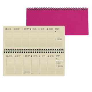 Legami - 2027 Weekly Desk Planner - Raspberry Jam