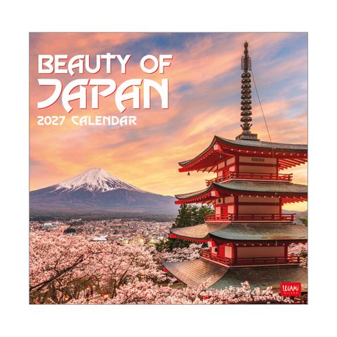 Legami - 2027 Wall Calendar 30 x 29 cm - Beauty of Japan