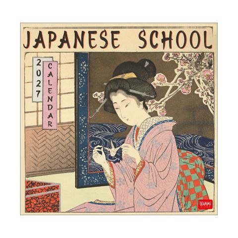 Legami - 2027 Wall Calendar 30 x 29 cm - Japanese School