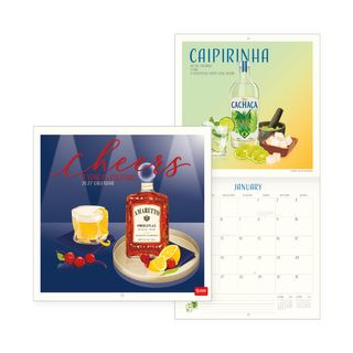 Legami - 2027 Wall Calendar - Uncoated - 30 x 29 cm - Cheers