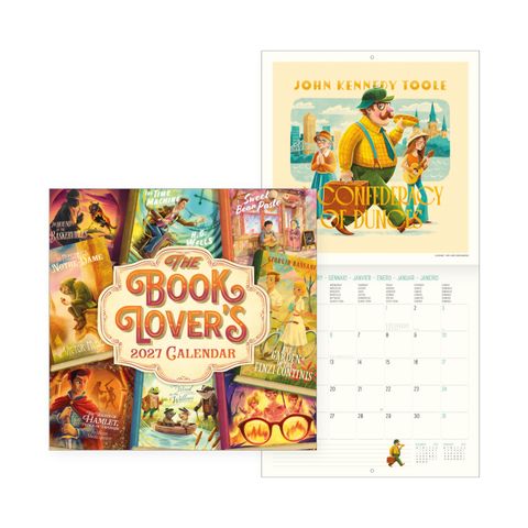 Legami - 2027 Wall Calendar - Uncoated - 30 x 29 cm - Book Lover's