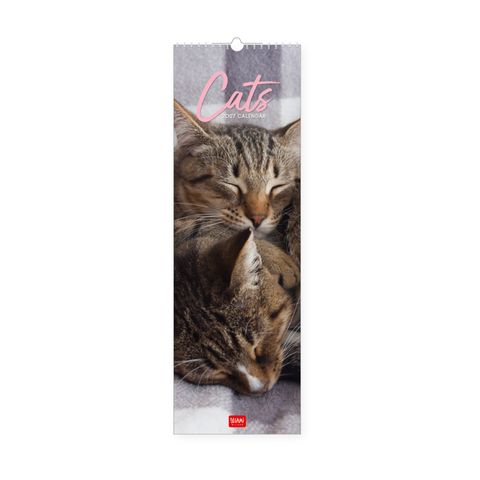 Legami - 2027 Wall Calendar 16 x 49 cm - Cats