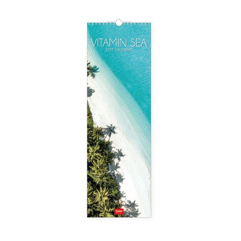 Legami - 2027 Wall Calendar 16 x 49 cm - Vitamin Sea
